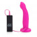 Розовый страпон с вибрацией 10-Function Love Rider G-Caress