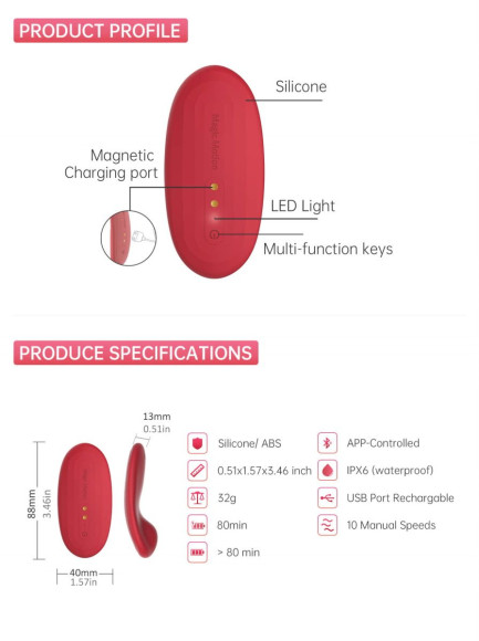Вибромассажер в трусики Magic Motion Nyx - 8,8 см. Вибромассажер в трусики Magic Motion Nyx - 8,8 см.