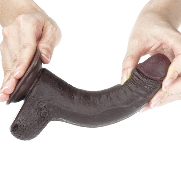 Коричневый фаллоимитатор Sliding-Skin Dong 7.0 - 17,5 см. Коричневый фаллоимитатор Sliding-Skin Dong 7.0 - 17,5 см.