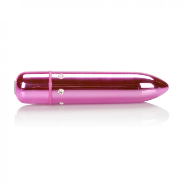 Розовая вибропуля с кристаллами High Intensity Pink