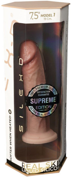 Телесный фаллоимитатор SILEXD Model 1 Premium Real Skin - 19 см.