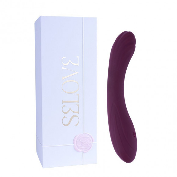 Фиолетовый вибратор Selove CurveRush для симуляции точки G - 20,3 см.