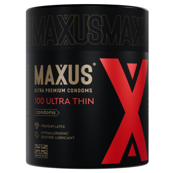 Ультратонкие презервативы в кейсе MAXUS So Much Sex - 100 шт.