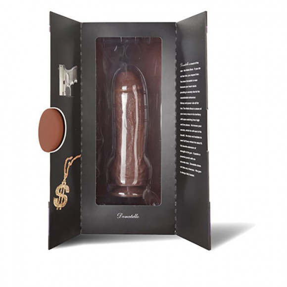 Коричневый фаллоимитатор Skinsation Black Tie Affaire Donatello - 17 см.