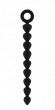 Чёрная анальная цепочка Bead Chain - 24,9 см.