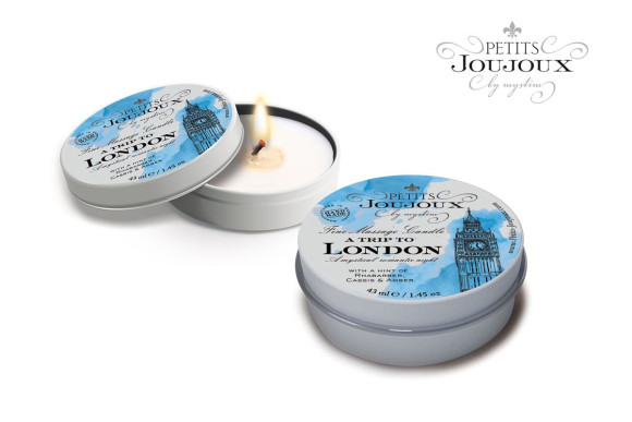 Массажная свеча Petits Joujoux Petits Joujoux London с ароматом ревеня, амбры и чёрной смородины - 33 гр. Массажная свеча Petits Joujoux Petits Joujoux London с ароматом ревеня, амбры и чёрной смородины - 33 гр.