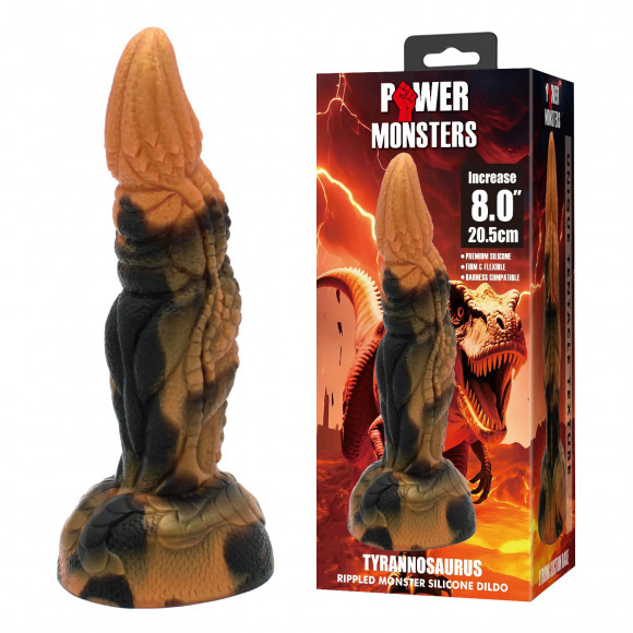 Силиконовый фантазийный фаллоимитатор Tyrannosaurus - 20,5 см. Силиконовый фантазийный фаллоимитатор Tyrannosaurus - 20,5 см.