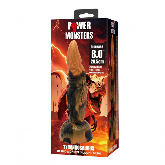 Силиконовый фантазийный фаллоимитатор Tyrannosaurus - 20,5 см. Силиконовый фантазийный фаллоимитатор Tyrannosaurus - 20,5 см.