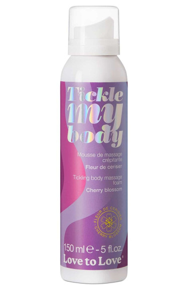 Массажная хрустящая пенка Tickle My Body Cherry Blossom с ароматом вишневого цвета - 150 мл. Массажная хрустящая пенка Tickle My Body Cherry Blossom с ароматом вишневого цвета - 150 мл.