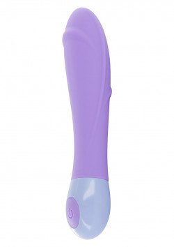 Сиреневый вибратор SEDUCTION MEDIUM PURPLE - 17 см.