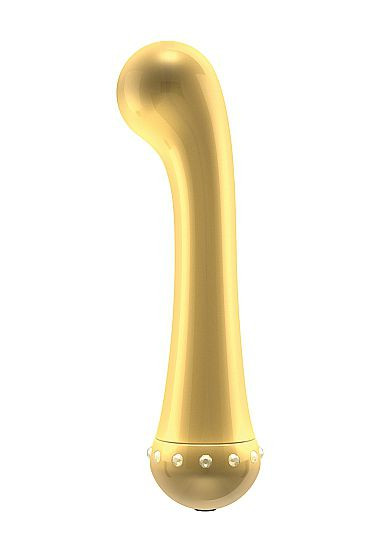 Вибратор для стимуляции точки G The Zircon Gold - 16,7 см.