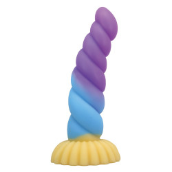 Силиконовый фантазийный фаллоимитатор Unicorn - 22 см.