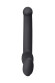 Черный безремневой страпон Silicone Bendable Strap-On - size M Черный безремневой страпон Silicone Bendable Strap-On - size M