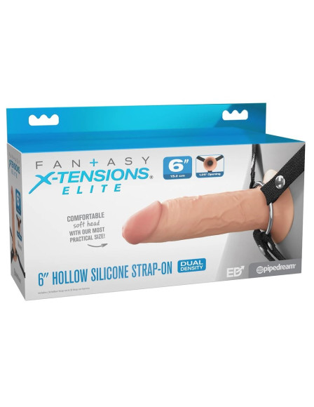 Полый страпон на ремнях 6’’ Hollow Silicone Strap-on Полый страпон на ремнях 6’’ Hollow Silicone Strap-on