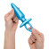 Голубая анальная пробка с кольцом Sleek Tapered Silicone Plug - 15 см. Голубая анальная пробка с кольцом Sleek Tapered Silicone Plug - 15 см.