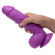 Фиолетовый фаллоимитатор на присоске 8.25  Dildo with Balls - 22,8 см.