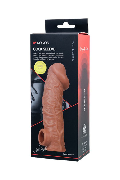 Телесная насадка на фаллос с отверстием для мошонки Cock Sleeve 001 Size L - 17,6 см. Телесная насадка на фаллос с отверстием для мошонки Cock Sleeve 001 Size L - 17,6 см.
