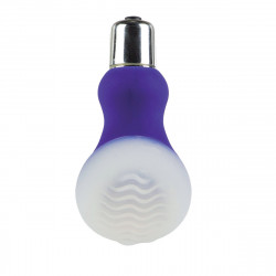 Массажер фиолетового цвета со съемной насадкой для заморозки Posh Silicone Wave