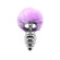 Серебристая анальная пробка с сиреневым мехом Metal Anal Fluffly Twist Plug L Серебристая анальная пробка с сиреневым мехом Metal Anal Fluffly Twist Plug L