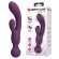 Сливовый двусторонний вибратор 2-в-1 All Rounder - кролик и wand