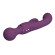 Сливовый двусторонний вибратор 2-в-1 All Rounder - кролик и wand