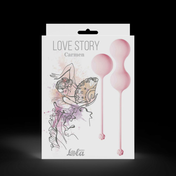 Набор розовых вагинальных шариков Love Story Carmen Набор розовых вагинальных шариков Love Story Carmen