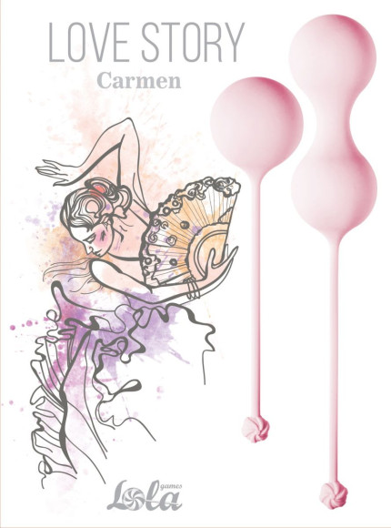 Набор розовых вагинальных шариков Love Story Carmen Набор розовых вагинальных шариков Love Story Carmen
