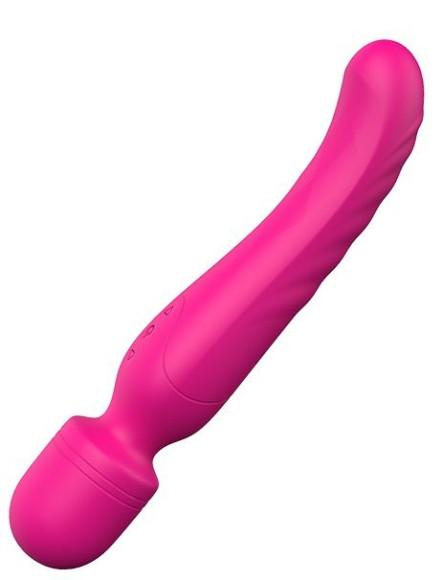 Ярко-розовый жезловый вибратор Heating Bodywand с нагревом - 23,2 см. Ярко-розовый жезловый вибратор Heating Bodywand с нагревом - 23,2 см.
