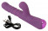 Фиолетовый вибратор-кролик с функцией постукивания и фрикциями 3 Function Rabbit Vibrator - 23,7 см.