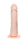 Телесный анально-вагинальный вибратор RealStick Silicone Jason M - 18 см.