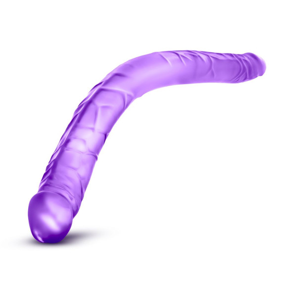 Фиолетовый двусторонний фаллоимитатор B Yours 16 Double Dildo - 40,6 см. Фиолетовый двусторонний фаллоимитатор B Yours 16 Double Dildo - 40,6 см.