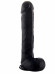 Чёрный фаллоимитатор Realistic Cock 15 With Scrotum - 38 см. Чёрный фаллоимитатор Realistic Cock 15 With Scrotum - 38 см.