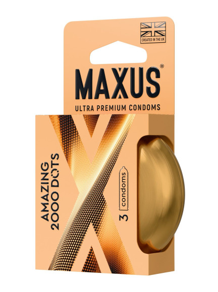Точечные презервативы MAXUS 2000 Amazing Dots с железным кейсом - 3 шт. Точечные презервативы MAXUS 2000 Amazing Dots с железным кейсом - 3 шт.