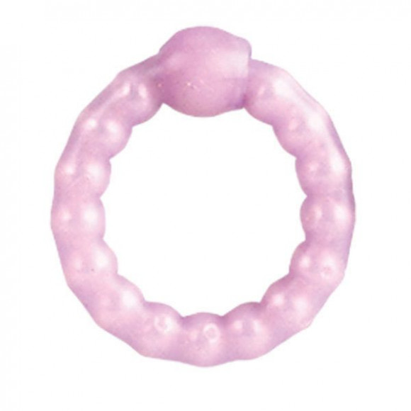 Фиолетовое эрекционное кольцо Pearl Beaded