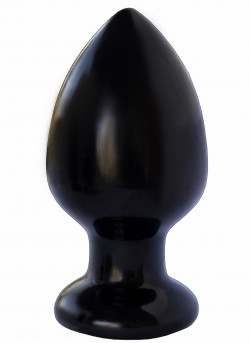 Черная анальная пробка Egzo Plug - 13,1 см.
