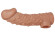 Насадка на фаллос с отверстием для мошонки Cock Sleeve 002 Size L - 17,6 см.