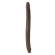 Коричневый двусторонний фаллоимитатор Chocolate 16-Inch Long Dildo - 41,5 см.