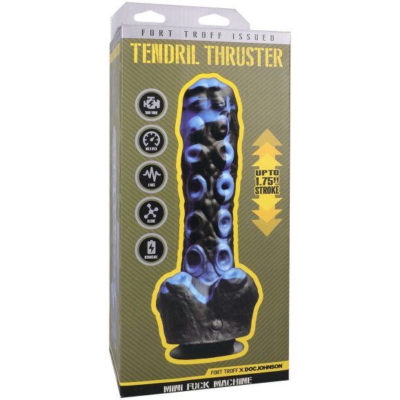 Черно-синяя мини-машина на присоске Tendril Thruster - 21,6 см.