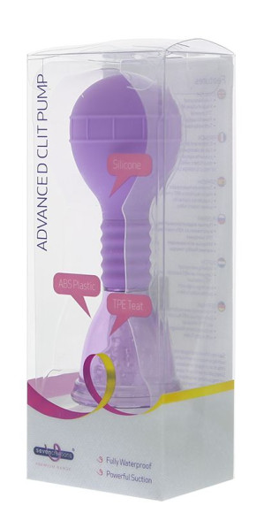 Фиолетовая помпа для клитора PREMIUM RANGE ADVANCED CLIT PUMP Фиолетовая помпа для клитора PREMIUM RANGE ADVANCED CLIT PUMP