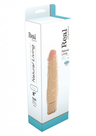 Телесный вибратор REALISTIC VIBRATOR REAL RAPTURE FURY - 19,5 см.