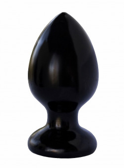 Черная анальная пробка Egzo Plug - 11,4 см.