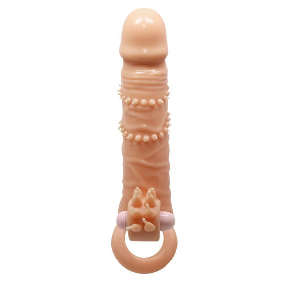 Телесная удлиняющая вибронасадка Penis Sleeve Connor - 17 см. Телесная удлиняющая вибронасадка Penis Sleeve Connor - 17 см.