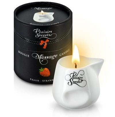 Массажная свеча с ароматом клубники Bougie de Massage Gourmande Fraise - 80 мл. Массажная свеча с ароматом клубники Bougie de Massage Gourmande Fraise - 80 мл.