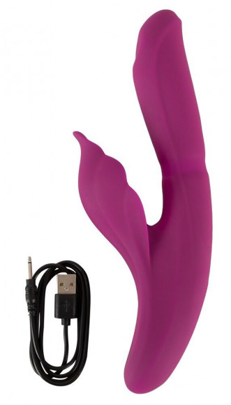 Лиловый вибратор-кролик 4 Function Vibrator - 24 см. Лиловый вибратор-кролик 4 Function Vibrator - 24 см.