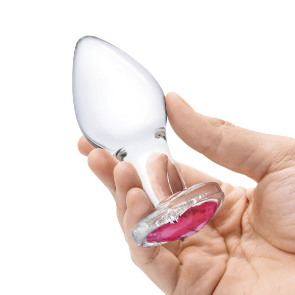 Набор из 3 стеклянных анальных пробок Heart Jewel Plug Set Набор из 3 стеклянных анальных пробок Heart Jewel Plug Set