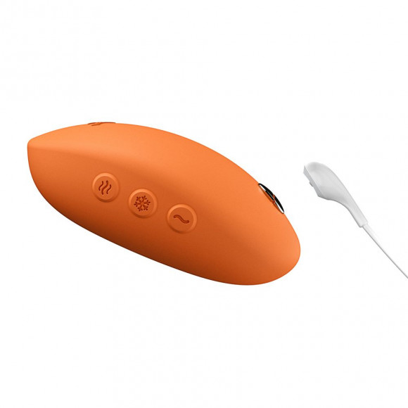 Оранжевый вибратор We-Vibe Temp для температурных игр