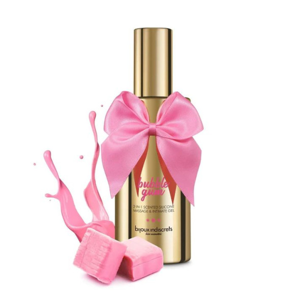 Гель с ароматом жвачки Bubblegum 2-in-1 Scented Silicone Massage And Intimate Gel - 100 мл. Гель с ароматом жвачки Bubblegum 2-in-1 Scented Silicone Massage And Intimate Gel - 100 мл.