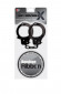 Набор для фиксации BONDX METAL CUFFS AND RIBBON: чёрные наручники из листового материала и липкая лента
