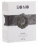 Серое эрекционное кольцо SONO №5 