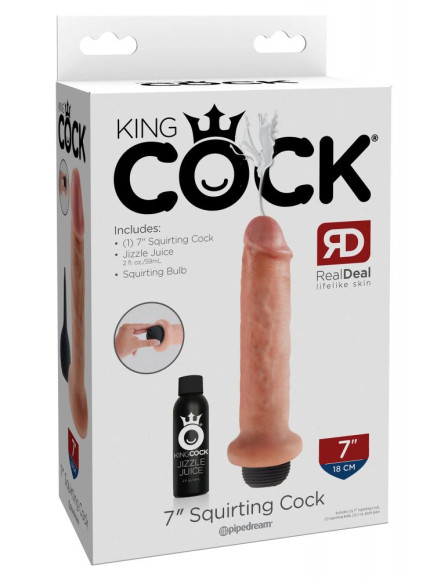 Фаллоимитатор с имитацией семяизвержения 7 Squirting Cock - 21,6 см. Фаллоимитатор с имитацией семяизвержения 7 Squirting Cock - 21,6 см.